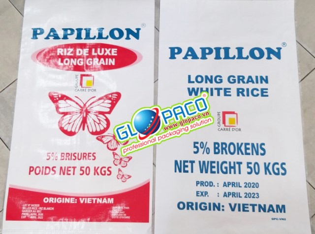 Bao PP dệt gạo xuất khẩu (Bao BOPP)
